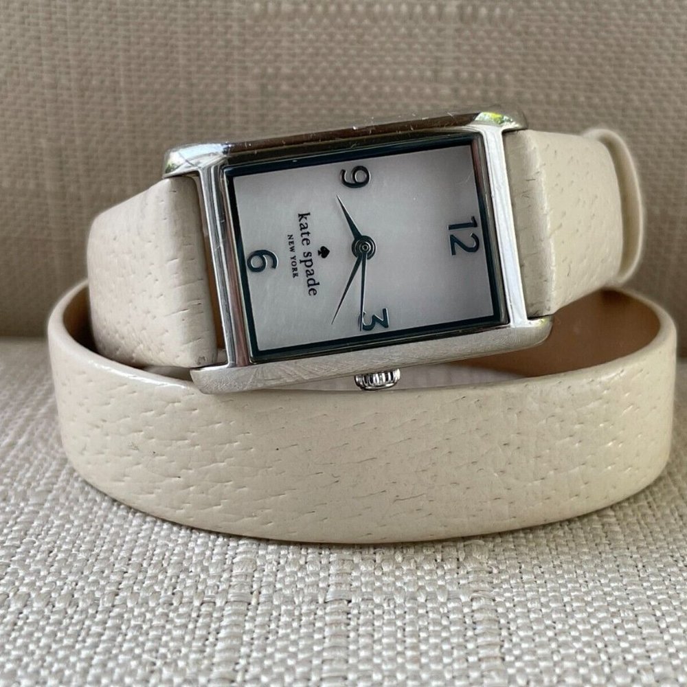 Kate Spade New York Women Wristwatch Leather Double Wrap Band Analog Watch - Picture 2 of 10